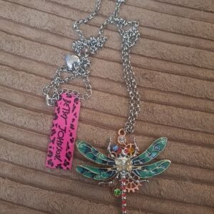 Betsey Johnson SteamPunk Dragonfly Necklace